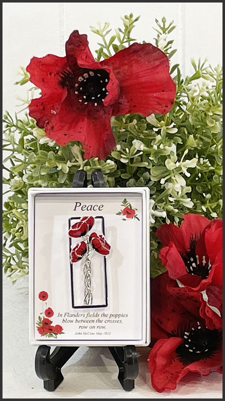 P1029 Mackintosh Poppy Brooch